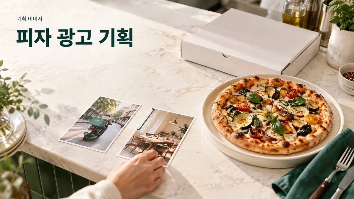 매장 식사와 배달 주문의 메뉴 사진과 이용 안내를 구분하는 기획 이미지