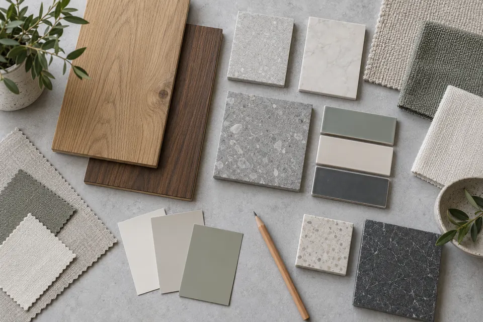 마루·타일·벽지 마감재 샘플