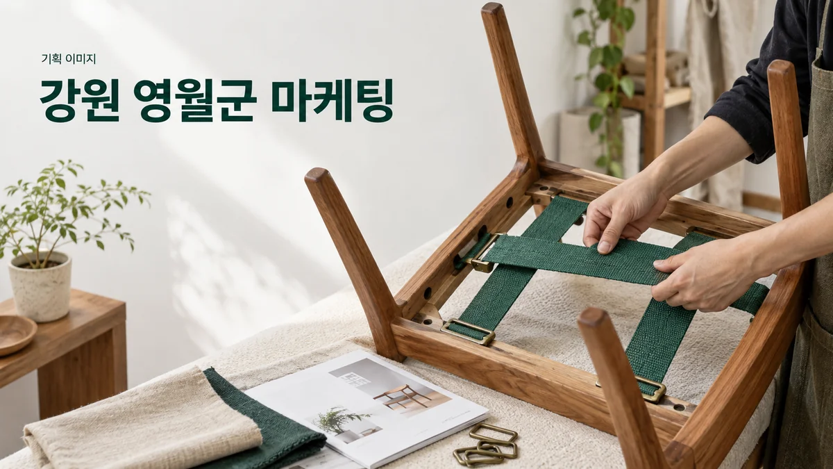 가구 수선 작업실에서 의자 좌판의 구조와 작업 범위를 설명하는 기획 이미지