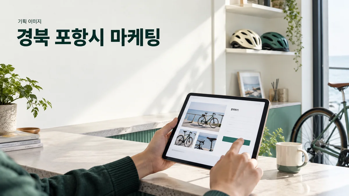 대여 서비스의 준비물과 온라인 문의 화면을 함께 확인하는 기획 이미지