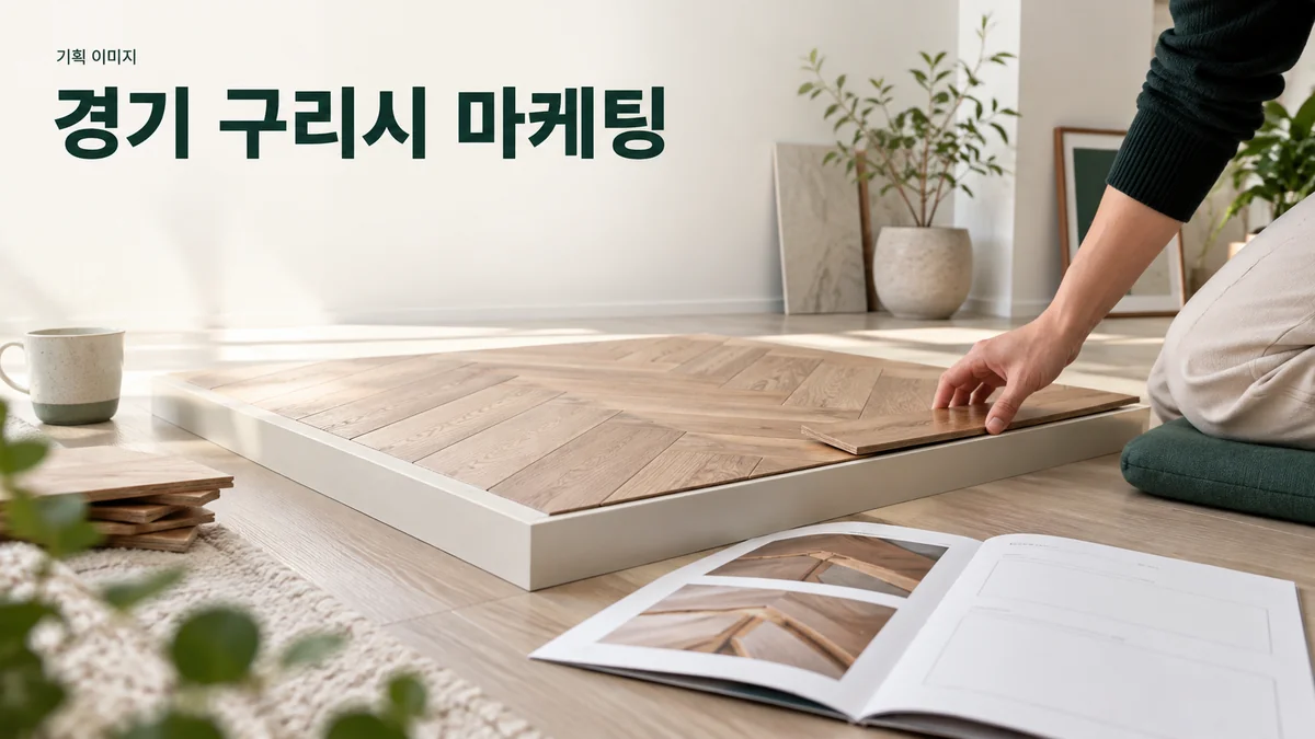 목재 바닥재의 시공 방식과 상담 자료를 소개하는 기획 이미지