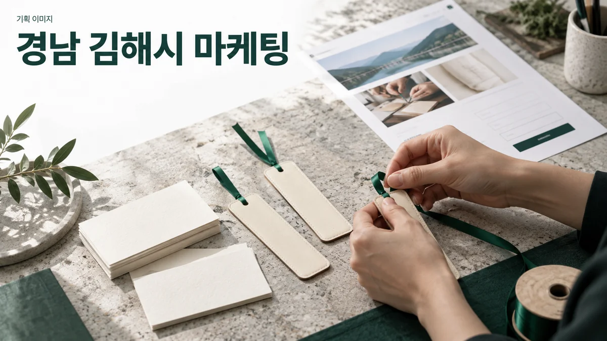 책갈피 공방의 체험 사진과 홈페이지 안내 구성을 준비하는 기획 이미지