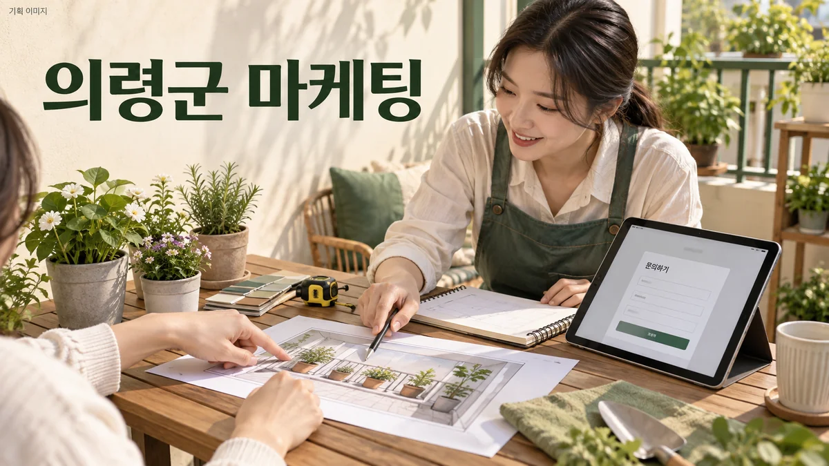 서비스 범위와 상담에 필요한 자료를 구체화하는 의령군 마케팅 기획 이미지