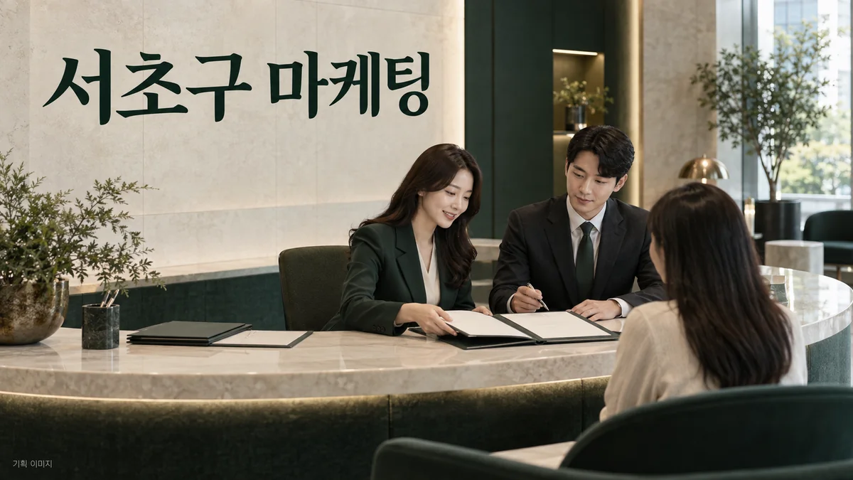 전문 상담의 업무 범위와 준비 서류를 확인하는 서초구 마케팅 기획 장면